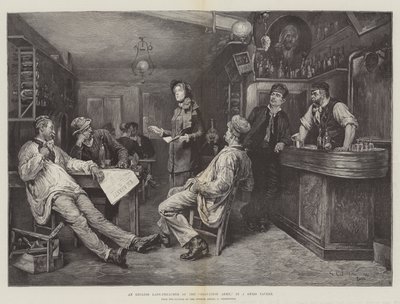 Een Engelse vrouwelijke predikant van het Leger des Heils, in een Zwitserse taverne door Gustaf Olaf Cederstrom